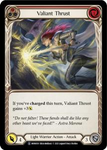 MON039 - Valiant Thrust Red - Rare