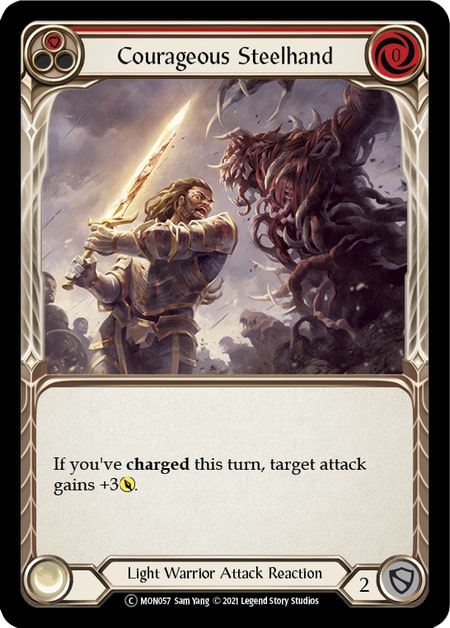 MON057 - Courageous Steelhand Red - Common