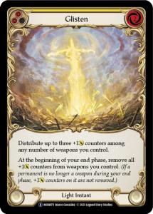 MON070-RF - Glisten Yellow - Rare - Rainbow Foil