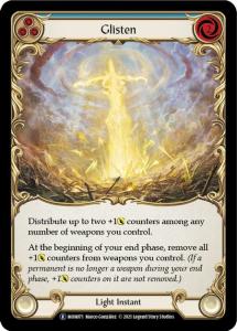 MON071-RF - Glisten Blue - Rare - Rainbow Foil