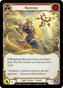 MON072-RF - Illuminate Red - Common - Rainbow Foil