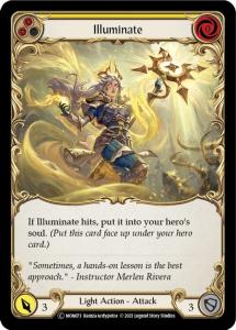 MON073-RF - Illuminate Yellow - Common - Rainbow Foil