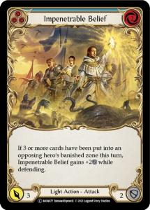 MON077-RF - Impenetrable Belief Blue - Common - Rainbow Foil
