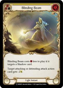 MON085-RF - Blinding Beam Yellow - Common - Rainbow Foil