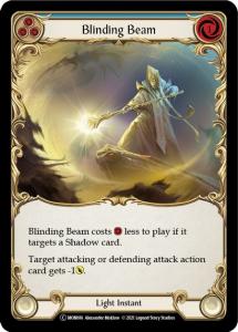 MON086-RF - Blinding Beam Blue - Common - Rainbow Foil