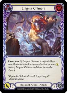 MON099-RF - Enigma Chimera Yellow - Common - Rainbow Foil
