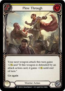 MON114-RF - Plow Through Yellow - Rare - Rainbow Foil