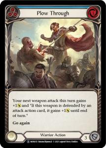MON115-RF - Plow Through Blue - Rare - Rainbow Foil