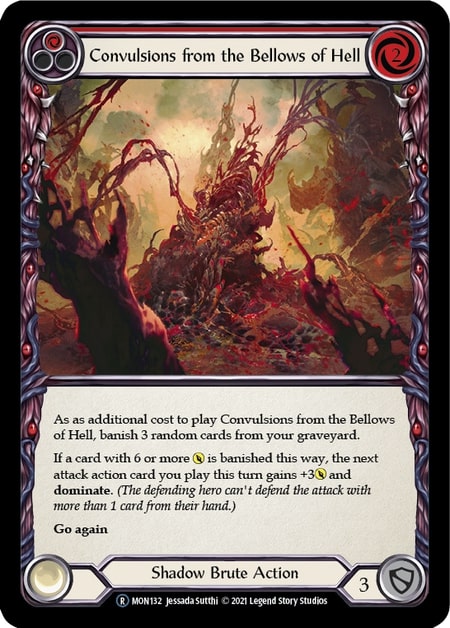 MON132-RF - Convulsions from the Bellows of Hell Red - Rare - Rainbow Foil