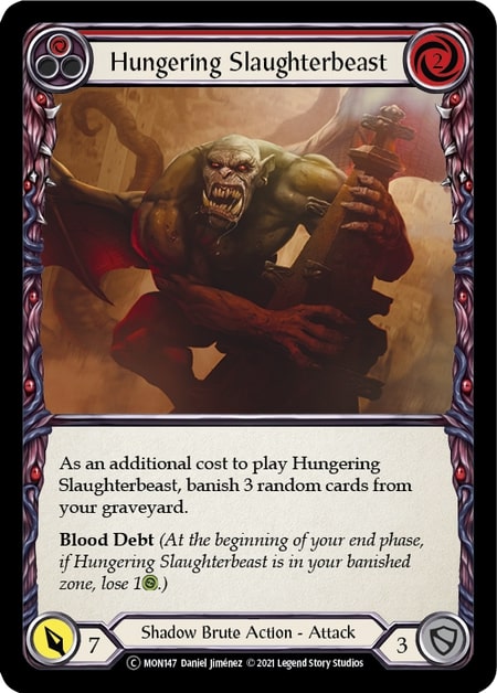 MON147 - Hungering Slaughterbeast Red - Common