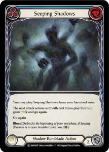 MON167 - Seeping Shadows Blue - Rare