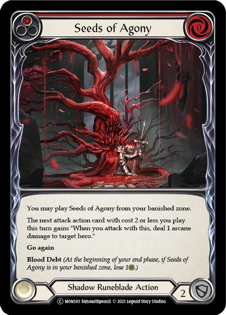 MON183-RF - Seeds of Agony Red - Common - Rainbow Foil