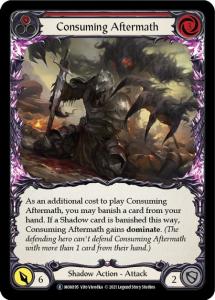 MON195-RF - Consuming Aftermath Red - Rare - Rainbow Foil