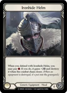 MON241-RF - Ironhide Helm   - Common - Rainbow Foil