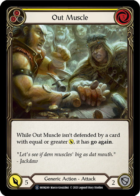 MON249 - Out Muscle Yellow - Rare