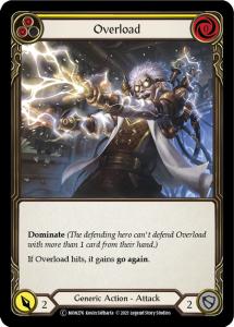 MON276-RF - Overload Yellow - Common - Rainbow Foil