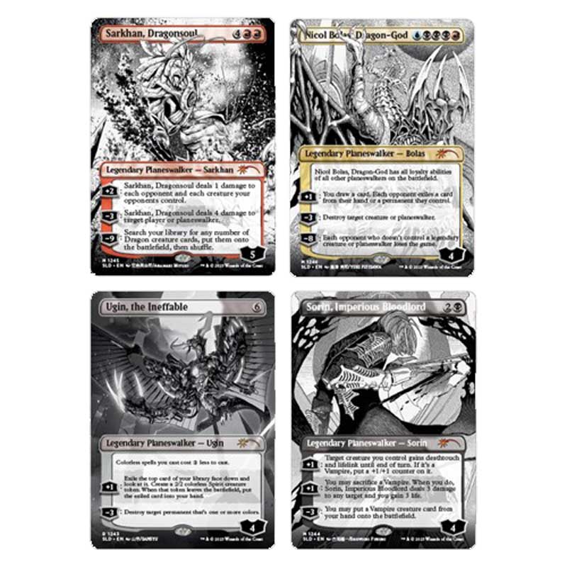 Magic the Gathering - Secret Lair Drop Series - More Borderless Planeswalkers (Traditional Foil Edition) (SEALED, contains 4 cards)