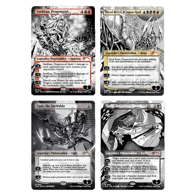 Magic the Gathering - Secret Lair Drop Series - More Borderless Planeswalkers (Traditional Foil Edition) (SEALED, innehåller 4 kort)