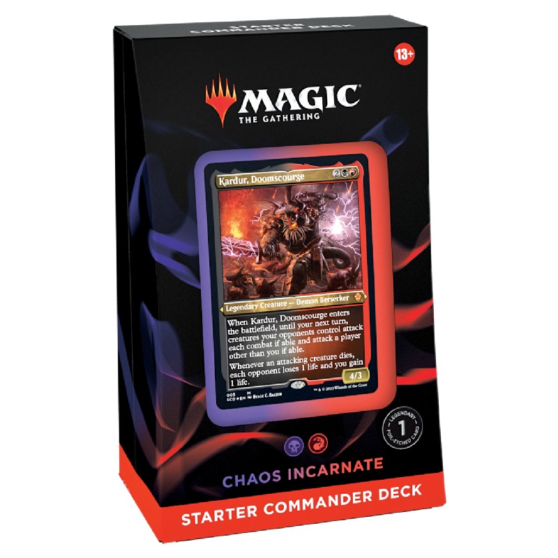 Magic, Starter Commander Deck 2022 – Chaos Incarnate (Black, Red)