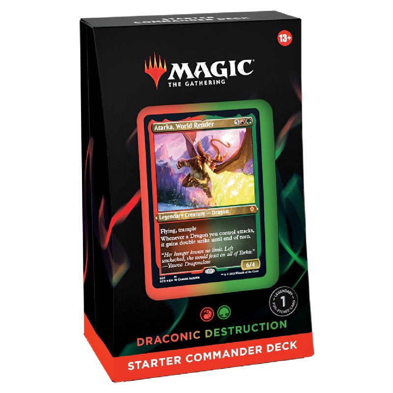 Magic, Starter Commander Deck 2022 – Draconic Destruction (Red, Green)