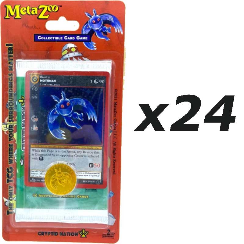 MetaZoo TCG: Cryptid Nation 2nd Edition Blister Pack x 24 (Sealed box)