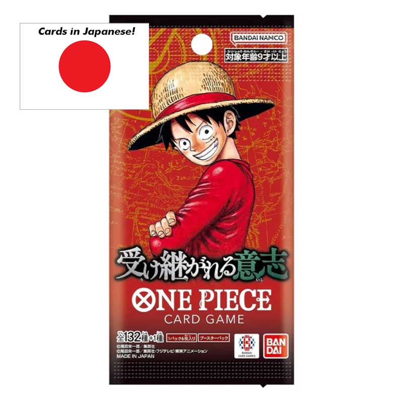 One Piece Card Game - Booster (6 kort) Carrying on His Will [OP-13] - JAPANSK