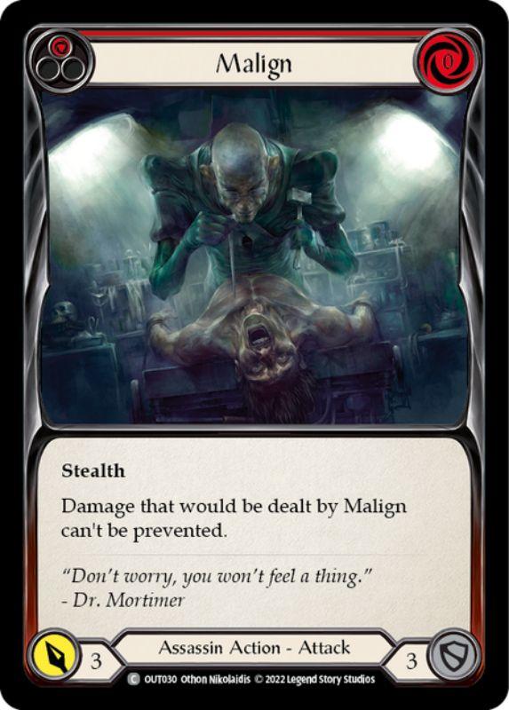 OUT030 - Malign (Red) - Common - Rainbow Foil