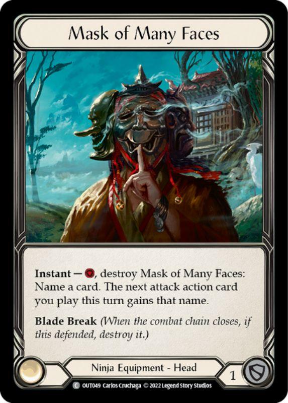 OUT049 - Mask of Many Faces - Common - Rainbow Foil