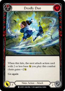 OUT071 - Deadly Duo (Red) - Common - Rainbow Foil