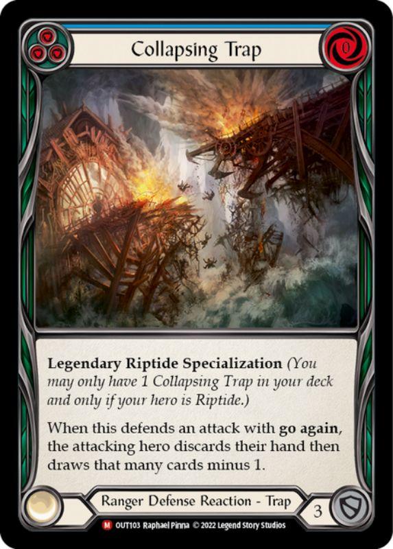 OUT103 - Collapsing Trap - Majestic - Rainbow Foil