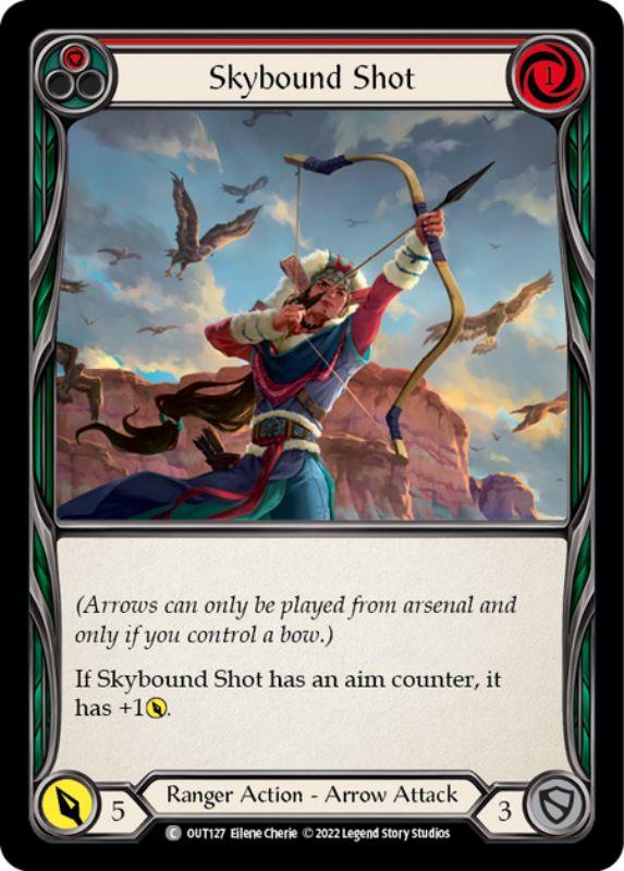 OUT127 - Skybound Shot (Red) - Common - Rainbow Foil