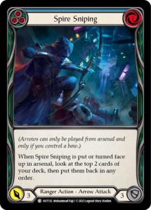 OUT132 - Spire Sniping (Blue) - Common - Rainbow Foil