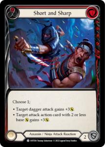 OUT154 - Short and Sharp (Red) - Common - Rainbow Foil