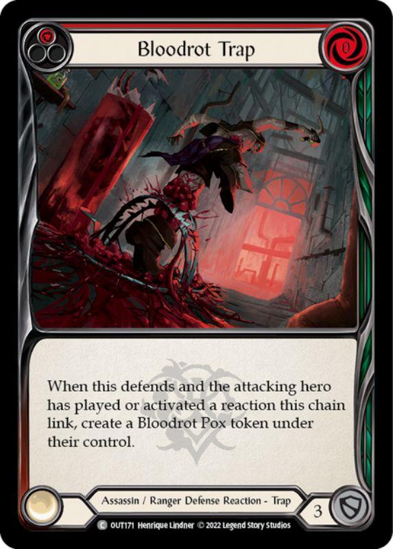 OUT171 - Bloodrot Trap (Red) - Common - Rainbow Foil