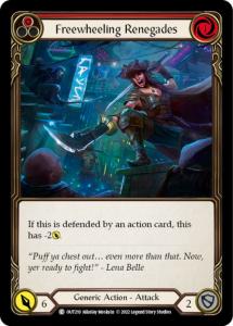 OUT210 - Freewheeling Renegades (Red) - Common - Rainbow Foil