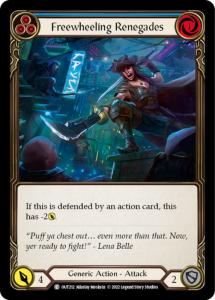 OUT212 - Freewheeling Renegades (Blue) - Common - Rainbow Foil