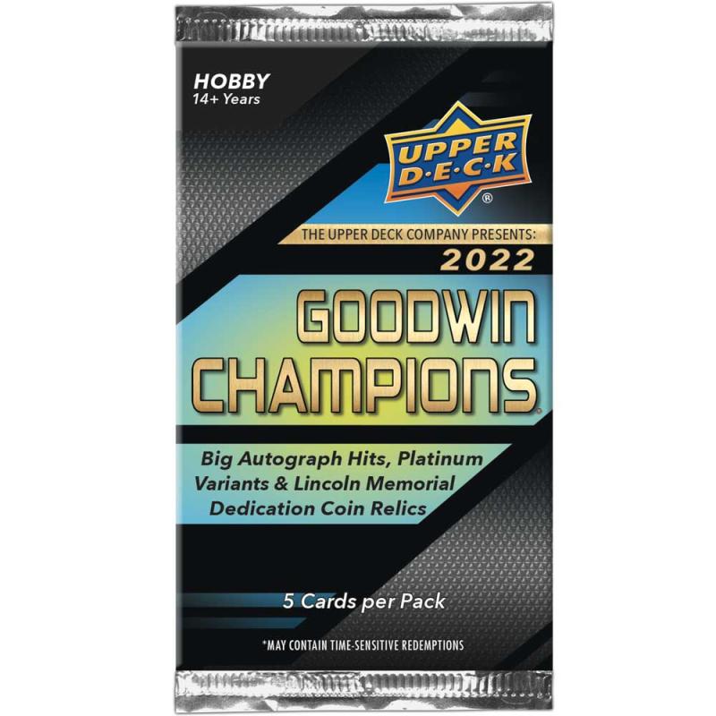 1 Pack 2022 Upper Deck Goodwin Champions Hobby