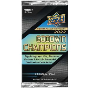 1st Paket 2022 Upper Deck Goodwin Champions Hobby