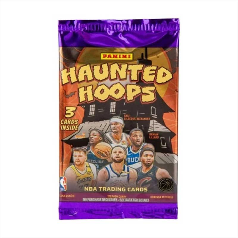 1 Pack 2024-25 Panini Haunted Hoops NBA Basketball Halloween Treat (3 cards)