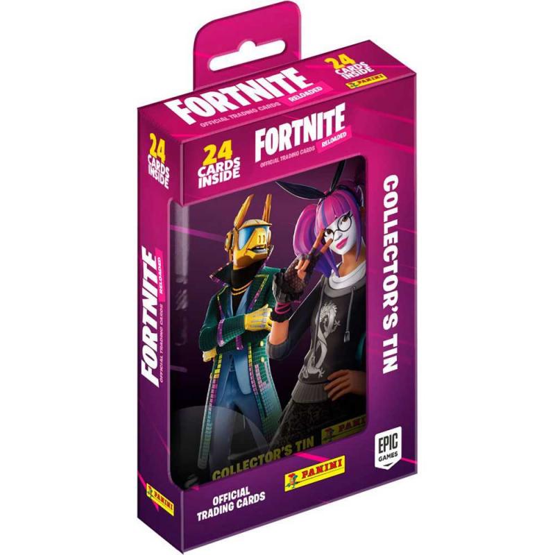 1 Pocket Tin (24 cards) 2020 Panini Fortnite Trading Cards Reloaded (Series 2)