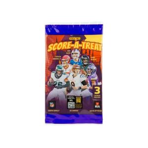 1st Paket 2025 Panini Score Football NFL Score-A-Treat (3 kort)