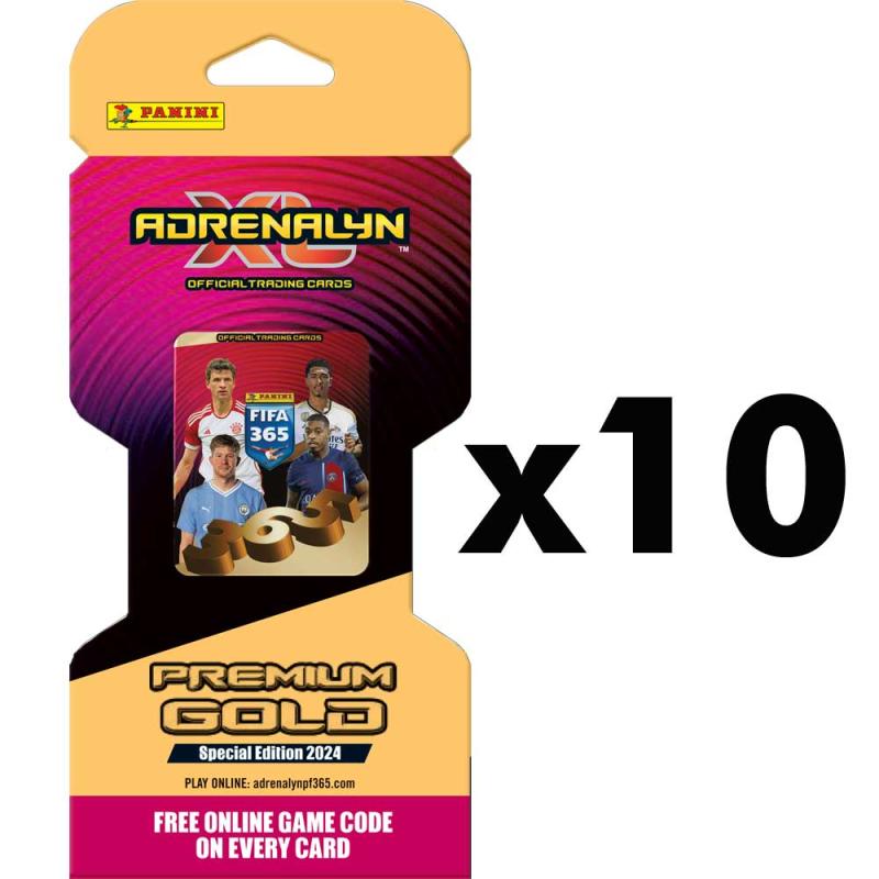 10st Premium Gold Blister Panini Adrenalyn XL FIFA 365 2024