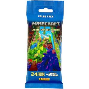 Minecraft 3 Trading Cards (Create, Explore, Survive), Value Pack (24 + 2 cards)