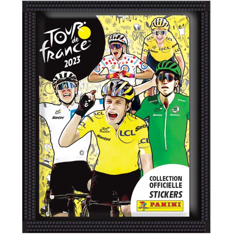 1 Paket (5 Stickers) - Panini Stickers Tour de France 2023 (Klisterbilder)