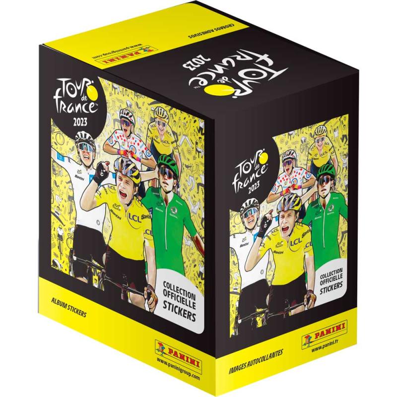 1 Box (36 Paket) - Panini Stickers Tour de France 2023 (Klisterbilder)