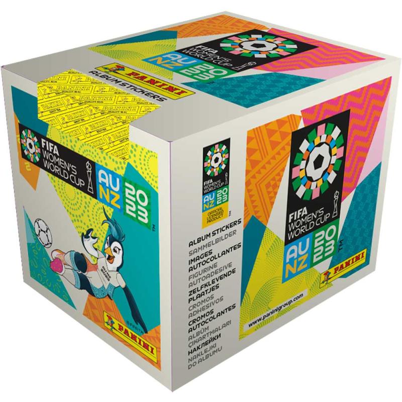 1 Box (50 Paket) - Panini Stickers FIFA Womens World Cup 2023 (Klisterbilder)