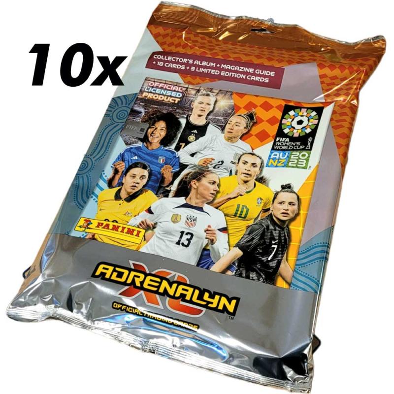 10 x Startpaket [Inte case] (Pärm + kort) - Panini Adrenalyn XL FIFA Women's World Cup 2023 (Kort)