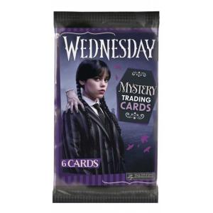 1 Paket (6 kort) - Wednesday Mystery Trading Cards Panini