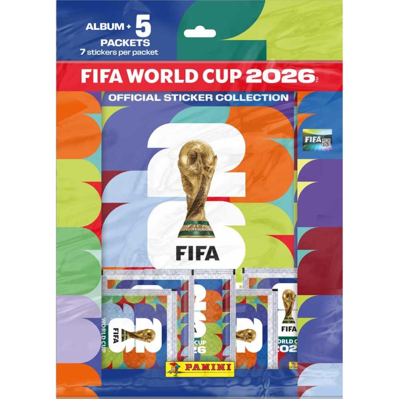 FÖRHANDSVISNING: 1st Starter Pack, Panini Stickers FIFA World Cup 2026 (Klisterbilder) (Börjar säljas när mer info finns)
