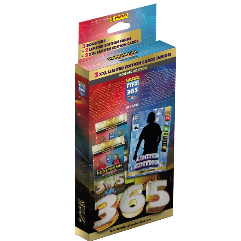 PRE-BUY: 1 XXL Maxi Blister Panini Adrenalyn XL FIFA 365 Nordic Edition 2025 (Preliminary release September 20:th 2024)